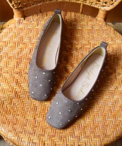 Bridget Birkin / ブリジットバーキン フラットシューズ | 【BRIDGET BIRKIN】ドットビジューフラットシューズ