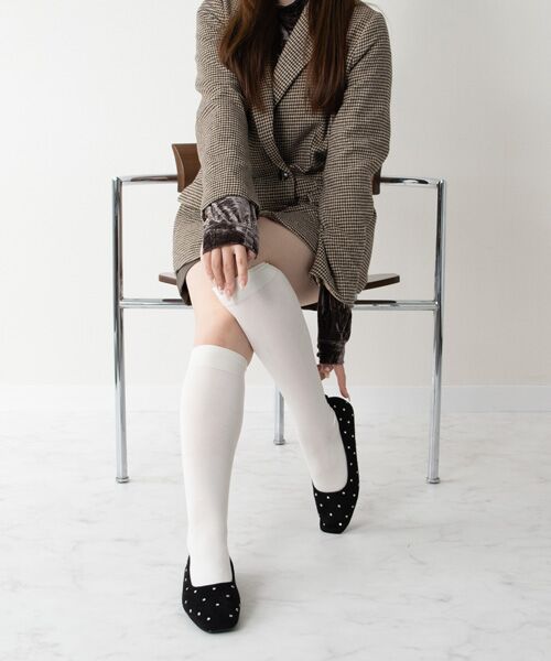 Bridget Birkin / ブリジットバーキン フラットシューズ | 【BRIDGET BIRKIN】ドットビジューフラットシューズ | 詳細12