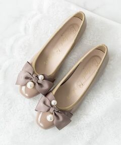 Bridget Birkin / ブリジットバーキン フラットシューズ | 【BRIDGET BIRKIN】ビッグパールリボンフラットシューズ