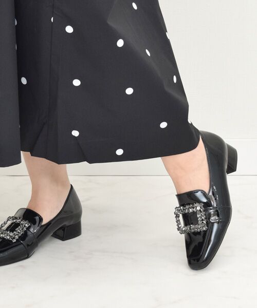 Bridget Birkin / ブリジットバーキン ビジネス・ドレスシューズ | 【BRIDGET BIRKIN】スクエアバックルビジューローファー | 詳細9