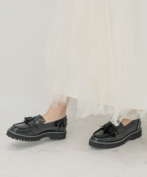 Bridget Birkin / ブリジットバーキン ビジネス・ドレスシューズ | 【BRIDGET BIRKIN】厚底タッセルローファー | 詳細11