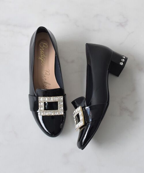 Bridget Birkin / ブリジットバーキン ビジネス・ドレスシューズ | 【BRIDGET BIRKIN】バックルビジューヒールアップローファー | 詳細9