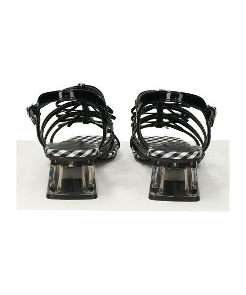 Bridget Birkin / ブリジットバーキン サンダル | 【BRIDGET BIRKIN】ギンガムチェックリボンサンダル | 詳細3