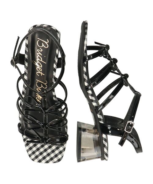 Bridget Birkin / ブリジットバーキン サンダル | 【BRIDGET BIRKIN】ギンガムチェックリボンサンダル | 詳細5