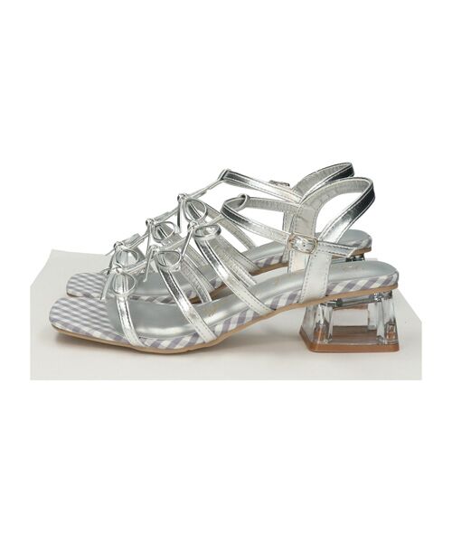 Bridget Birkin / ブリジットバーキン サンダル | 【BRIDGET BIRKIN】ギンガムチェックリボンサンダル | 詳細14