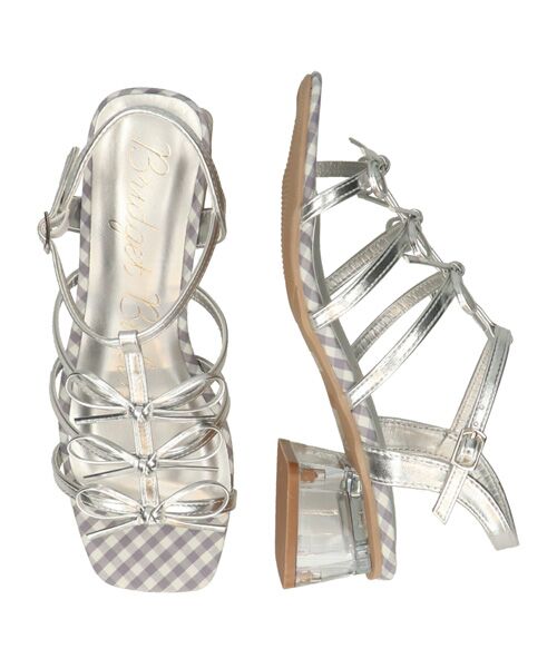 Bridget Birkin / ブリジットバーキン サンダル | 【BRIDGET BIRKIN】ギンガムチェックリボンサンダル | 詳細18