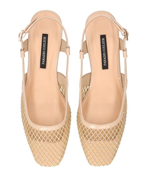 Bridget Birkin / ブリジットバーキン パンプス | 【PARADIS COULEUR】ラインストーンチュールバックバンド | 詳細12