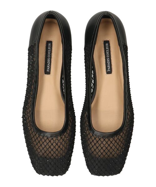 Bridget Birkin / ブリジットバーキン パンプス | 【PARADIS COULEUR】ラインストーンチュールスクエアパンプス | 詳細5