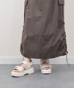 Bridget Birkin / ブリジットバーキン サンダル | 【PARADIS COULEUR】ビジューバックルベルクロスポーツサンダル