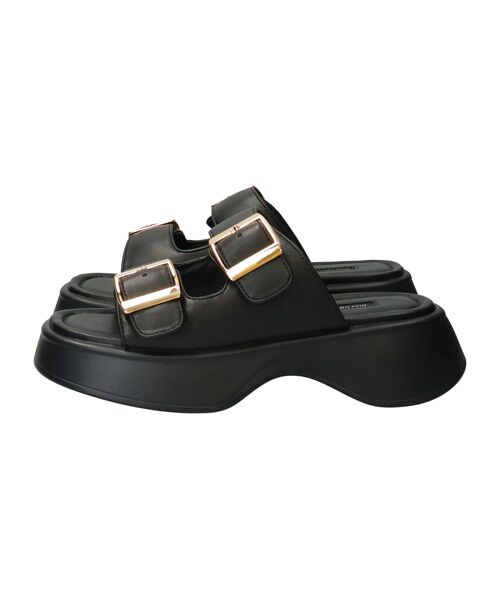 Bridget Birkin / ブリジットバーキン サンダル | 【PARADIS COULEUR】ダブルバックル厚底ミュールサンダル | 詳細2
