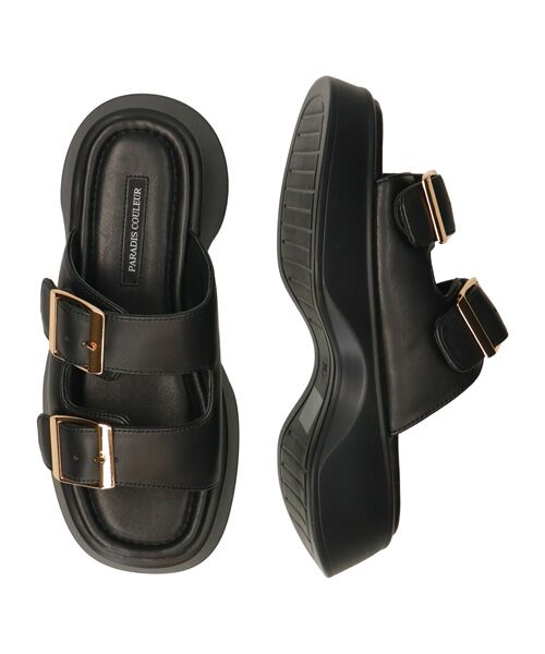 Bridget Birkin / ブリジットバーキン サンダル | 【PARADIS COULEUR】ダブルバックル厚底ミュールサンダル | 詳細6