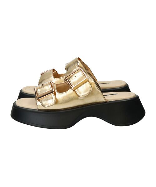 Bridget Birkin / ブリジットバーキン サンダル | 【PARADIS COULEUR】ダブルバックル厚底ミュールサンダル | 詳細9