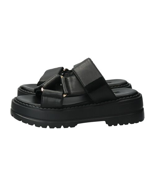 Bridget Birkin / ブリジットバーキン サンダル | 【PARADIS COULEUR】ワイドベルクロ厚底ミュールサンダル | 詳細2