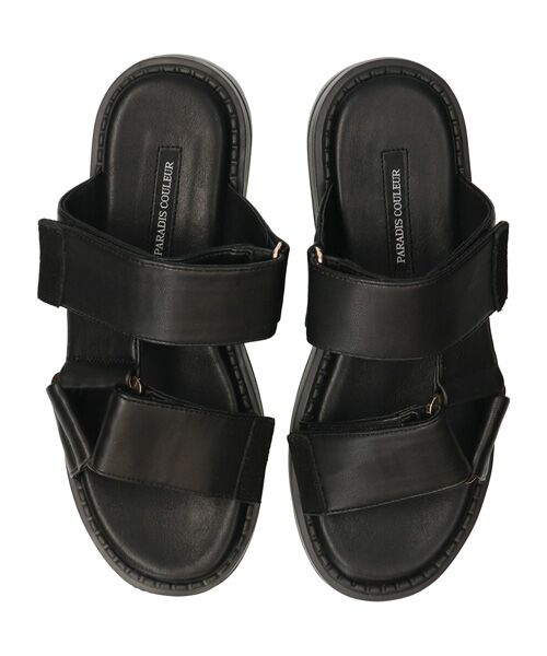 Bridget Birkin / ブリジットバーキン サンダル | 【PARADIS COULEUR】ワイドベルクロ厚底ミュールサンダル | 詳細5