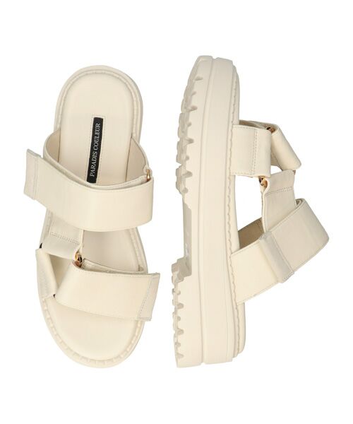 Bridget Birkin / ブリジットバーキン サンダル | 【PARADIS COULEUR】ワイドベルクロ厚底ミュールサンダル | 詳細13