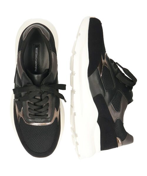 Bridget Birkin / ブリジットバーキン スニーカー | 【PARADIS COULEUR】異素材コンビレースアップスニーカー | 詳細6