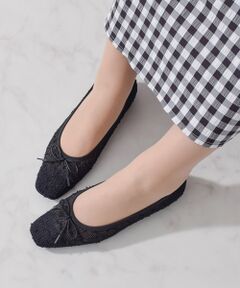 Bridget Birkin / ブリジットバーキン パンプス | 【Bridget Birkin】スクエアトゥチュールバレエシューズ