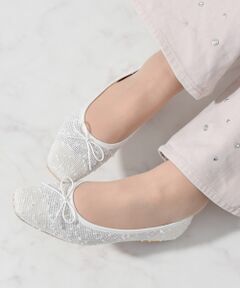 Bridget Birkin / ブリジットバーキン パンプス | 【Bridget Birkin】スクエアトゥチュールバレエシューズ