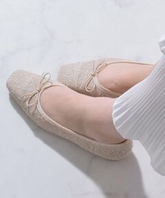 Bridget Birkin / ブリジットバーキン パンプス | 【Bridget Birkin】スクエアトゥチュールバレエシューズ