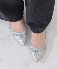 Bridget Birkin / ブリジットバーキン パンプス | 【Bridget Birkin】編み込みフラットシューズ