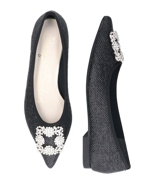 Bridget Birkin / ブリジットバーキン パンプス | 【Bridget Birkin】ビジューポインテッドトゥバレエシューズ | 詳細6