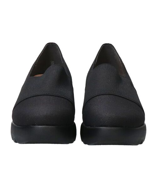 Bridget Birkin / ブリジットバーキン レインシューズ | 【Bridget Birkin】甲ゴムヒールアップレインパンプス(ブラック雑材)