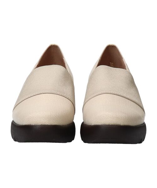 Bridget Birkin / ブリジットバーキン レインシューズ | 【Bridget Birkin】甲ゴムヒールアップレインパンプス(アイボリー雑材)