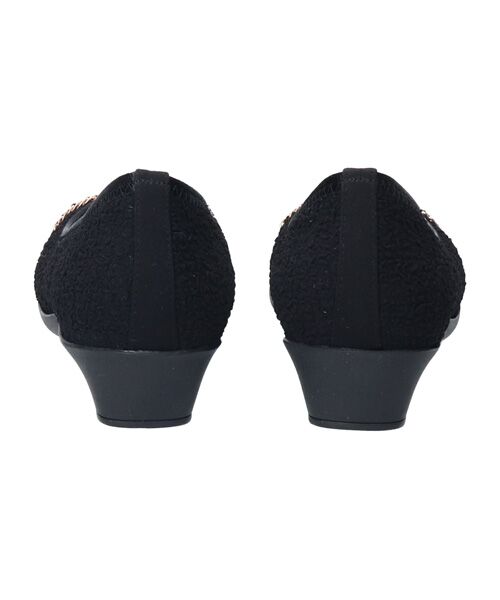 Bridget Birkin / ブリジットバーキン パンプス | 【BRIDGET BIRKIN WALK】チェーンアクセントスクエアパンプス | 詳細4