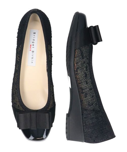 Bridget Birkin / ブリジットバーキン パンプス | 【BRIDGET BIRKIN WALK】グログランリボン切替ウォーキングパンプス | 詳細6