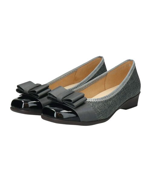 Bridget Birkin / ブリジットバーキン パンプス | 【BRIDGET BIRKIN WALK】グログランリボン切替ウォーキングパンプス | 詳細22