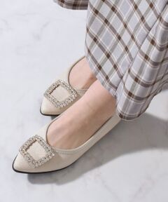 Bridget Birkin / ブリジットバーキン パンプス | 【BRIDGET BIRKIN WALK】ビジューモチーフポインテッドパンプス