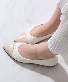 Bridget Birkin / ブリジットバーキン パンプス | 【BRIDGET BIRKIN WALK】一文字切替えポインテッドウォーキングパンプス