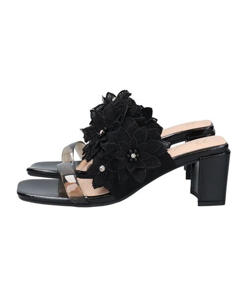Bridget Birkin / ブリジットバーキン サンダル | 【Bridget Birkin】フラワーレースミュール | 詳細2