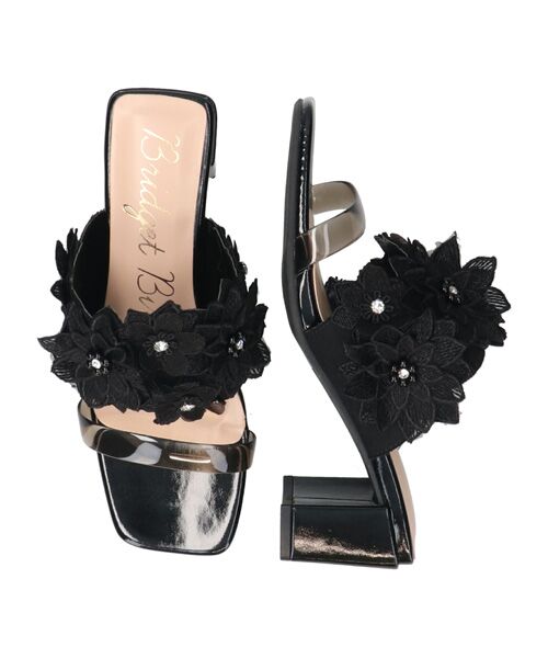 Bridget Birkin / ブリジットバーキン サンダル | 【Bridget Birkin】フラワーレースミュール | 詳細6