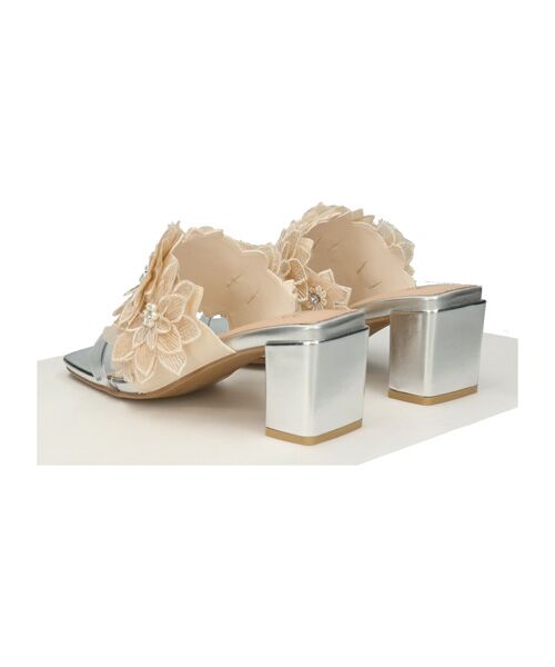 Bridget Birkin / ブリジットバーキン サンダル | 【Bridget Birkin】フラワーレースミュール | 詳細10