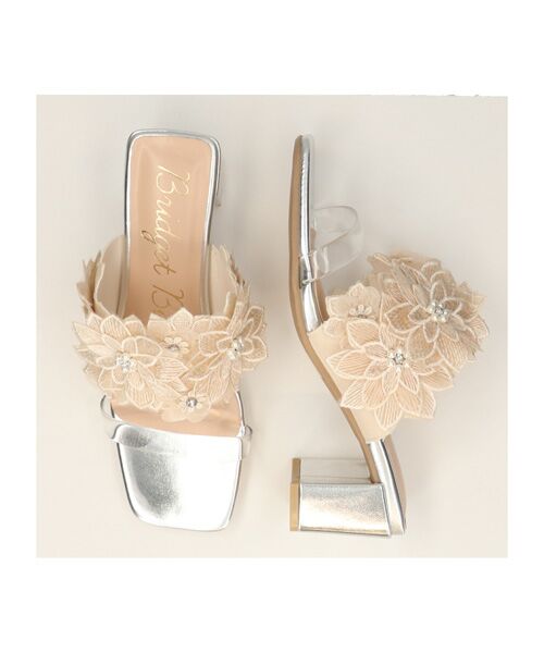 Bridget Birkin / ブリジットバーキン サンダル | 【Bridget Birkin】フラワーレースミュール | 詳細13