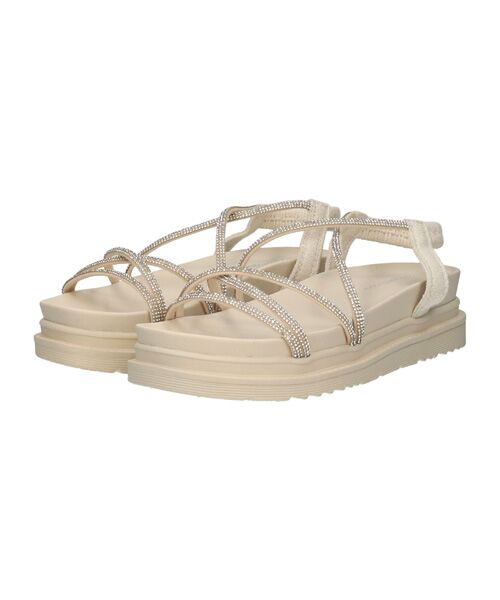 Bridget Birkin / ブリジットバーキン サンダル | 【Bridget Birkin】ビジュークロスベルトサンダル | 詳細8