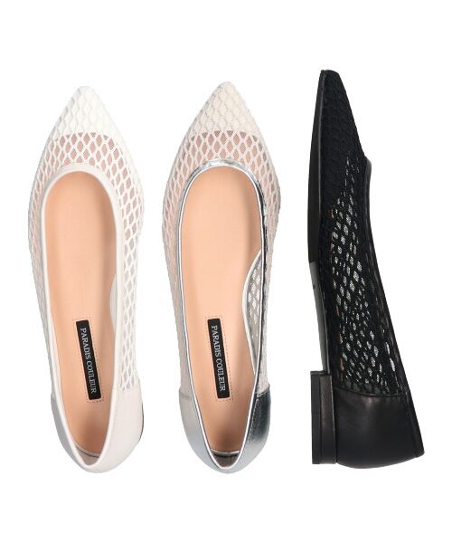 Bridget Birkin / ブリジットバーキン フラットシューズ | 【PARADIS COULEUR】チュールネットレイヤードパンプス-(31016P) | 詳細7