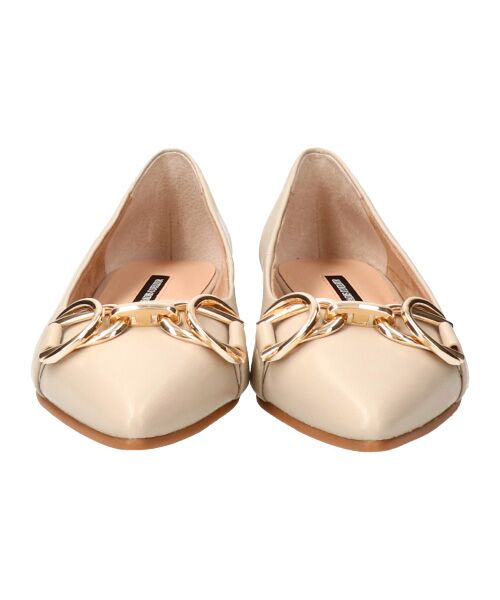 Bridget Birkin / ブリジットバーキン フラットシューズ | 【PARADIS COULEUR】ポインテッドトウメタルビットパンプス-(31017P) | 詳細20