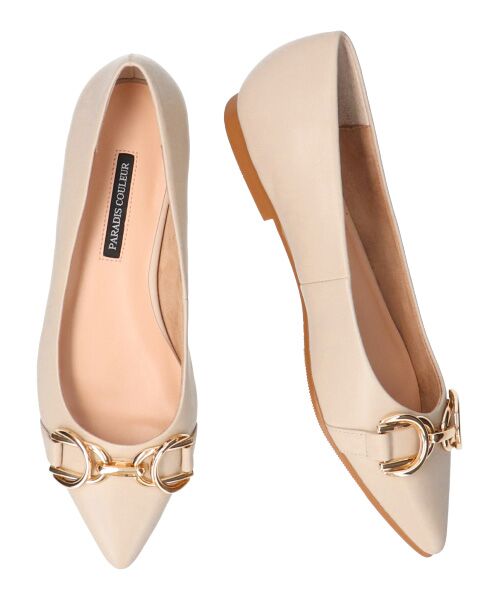 Bridget Birkin / ブリジットバーキン フラットシューズ | 【PARADIS COULEUR】ポインテッドトウメタルビットパンプス-(31017P) | 詳細27