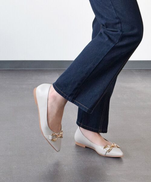 Bridget Birkin / ブリジットバーキン フラットシューズ | 【PARADIS COULEUR】ポインテッドトウメタルビットパンプス-(31017P) | 詳細29