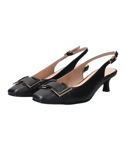 Bridget Birkin / ブリジットバーキン パンプス | 【PARADIS COULEUR】スクエアトウバックルバックバンドパンプス-(31302P) | 詳細2