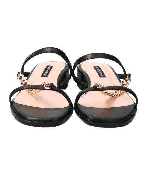 Bridget Birkin / ブリジットバーキン サンダル | 【PARADIS COULEUR】スクエアトウチェーンストラップサンダル-(32005P) | 詳細1