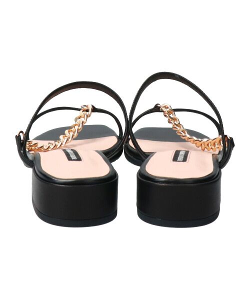 Bridget Birkin / ブリジットバーキン サンダル | 【PARADIS COULEUR】スクエアトウチェーンストラップサンダル-(32005P) | 詳細5