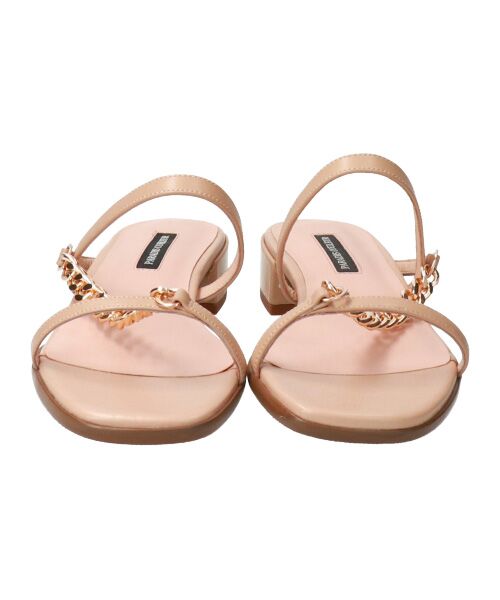 Bridget Birkin / ブリジットバーキン サンダル | 【PARADIS COULEUR】スクエアトウチェーンストラップサンダル-(32005P) | 詳細19