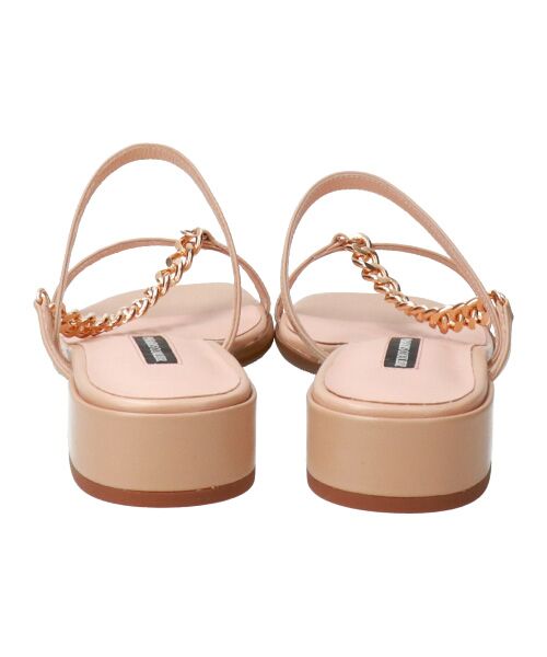 Bridget Birkin / ブリジットバーキン サンダル | 【PARADIS COULEUR】スクエアトウチェーンストラップサンダル-(32005P) | 詳細23