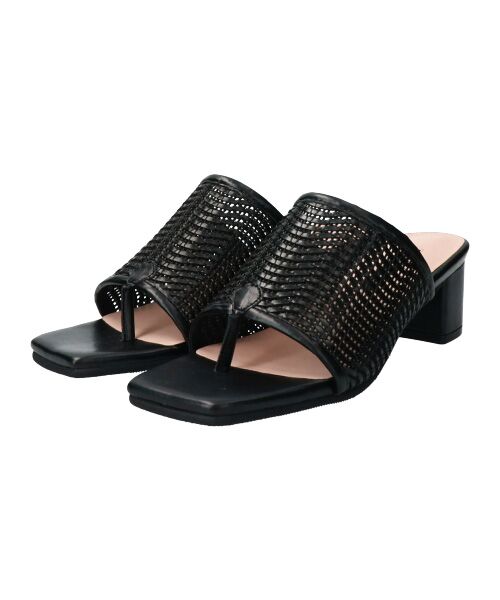 Bridget Birkin / ブリジットバーキン サンダル | 【PARADIS COULEUR】スクエアトウメッシュトングサンダル-(32006P) | 詳細2