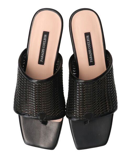 Bridget Birkin / ブリジットバーキン サンダル | 【PARADIS COULEUR】スクエアトウメッシュトングサンダル-(32006P) | 詳細6