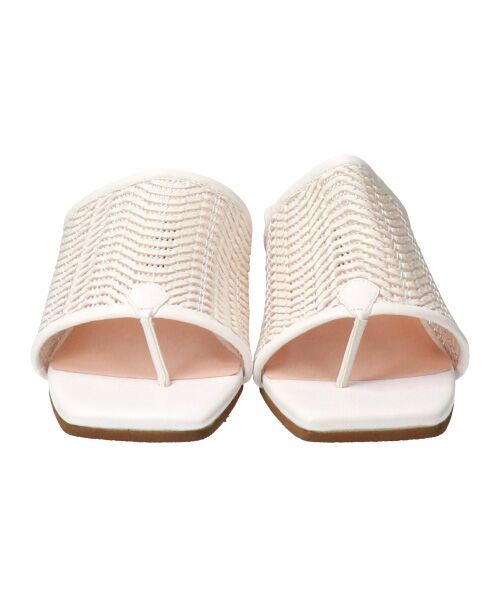 Bridget Birkin / ブリジットバーキン サンダル | 【PARADIS COULEUR】スクエアトウメッシュトングサンダル-(32006P) | 詳細9