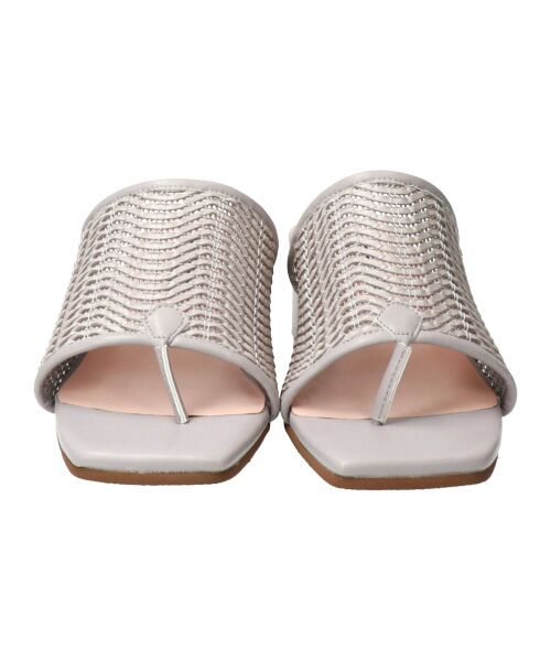 Bridget Birkin / ブリジットバーキン サンダル | 【PARADIS COULEUR】スクエアトウメッシュトングサンダル-(32006P) | 詳細17